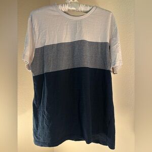 Denim & Flower Men's Navy & White Striped Shirt